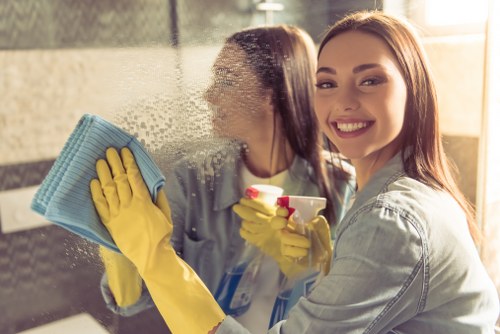 Eco-friendly cleaning materials and recycling containers