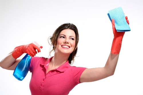 Low-carbon van used for sustainable cleaning services